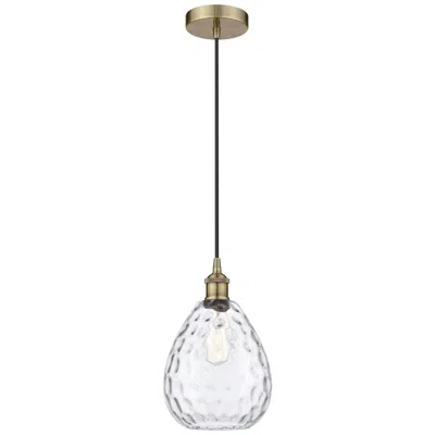 Innovations Lighting Waverly 8" Antique Brass Mini Pendant In Gold