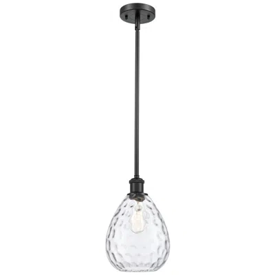 Innovations Lighting Waverly 8" Led Mini Pendant - Matte Black - Clear Shade