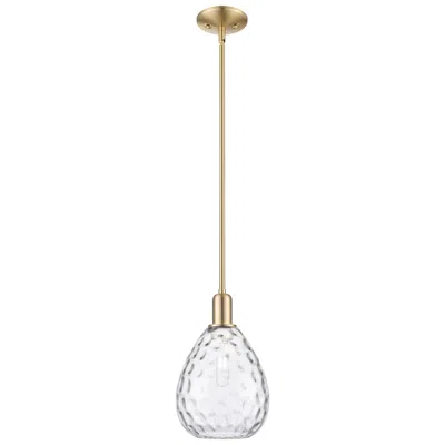 Innovations Lighting Waverly 8" Wide Champagne Bronze Mini Pendant W/ Clear Shade In Gold