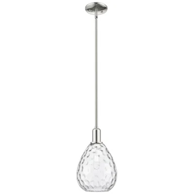 Innovations Lighting Waverly 8" Wide Polished Nickel Mini Pendant W/ Clear Shade