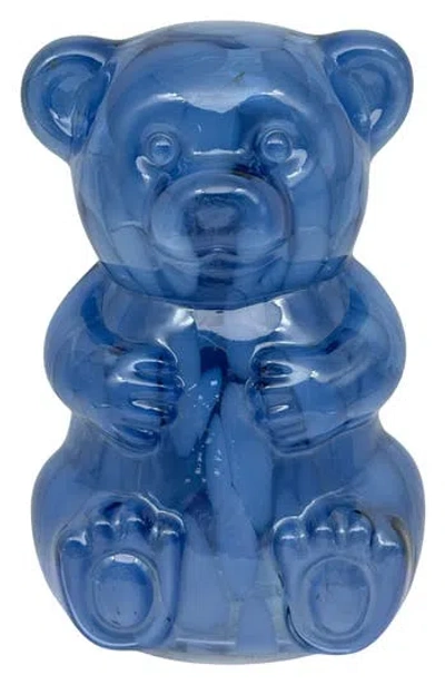 Innovibe Led Gummy Glass Bear Table Lamp In Blue