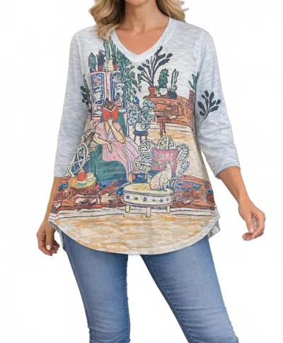 Inoah Book Lover Sweater In Multi