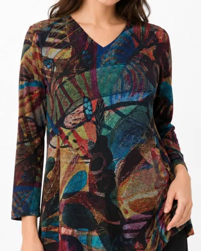 Inoah Jazzy Long Sleeve Top In Multicolor