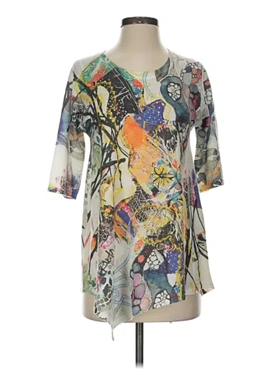 Pre-owned Inoah Short Sleeve Blouse In Ivory