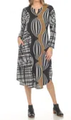 Inoah Sunglow Pocket Knit Dress In Multi