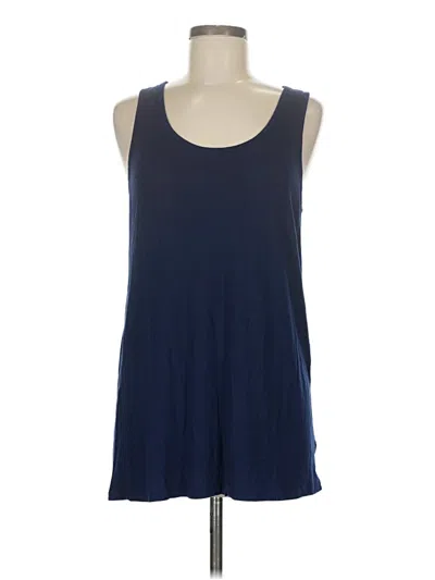 Pre-owned Inoah Tank Top Blue Halter Neckline Tops