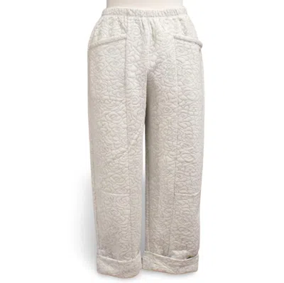 Inoah Women's Cuffed Pants In Ivory In Brown