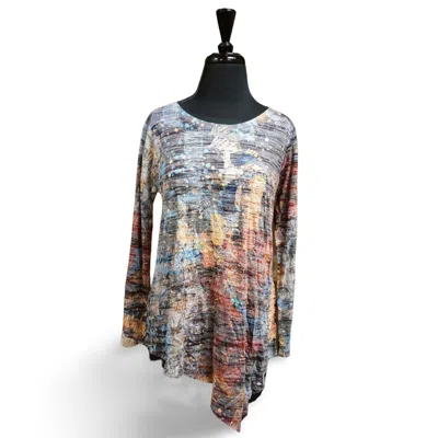 Inoah Women's Harvest Lights Top In Grey Multi In Black