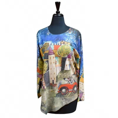 Inoah Women's Into Far Far Away Top In Blue