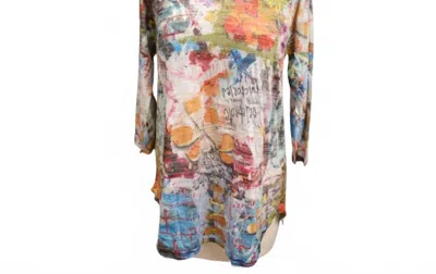 Inoah Women's Passion Fruit Top In White Multi