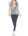 Inoah Yarn Strings Lightweight Burnout Top In Multi In Multi