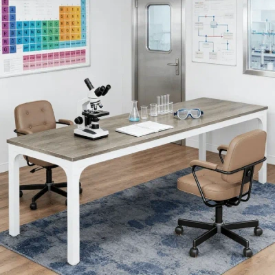 Inoleesk 47 Inch Gaming Desk Racing Computer Desk Home Office Workstation With Elevated Monitor Shelf Rotatab