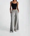 In/one Alba Utility Snap Button Pant In Silver Birch