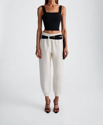 In/one Nova French Terry Sweatpants In Coconut Milk In Beige