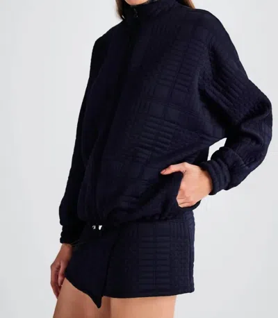 In/one Pippa Matlsse Crop Jacket In Navy In Blue