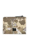 Inoui Editions Animal-print Clutch Bag In Neutral