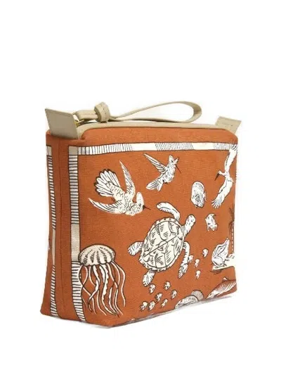 Inoui Editions Animal-print Clutch Bag In Metallic