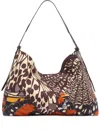 Inoui Editions Butterfly-print Shoulder Bag In Brown