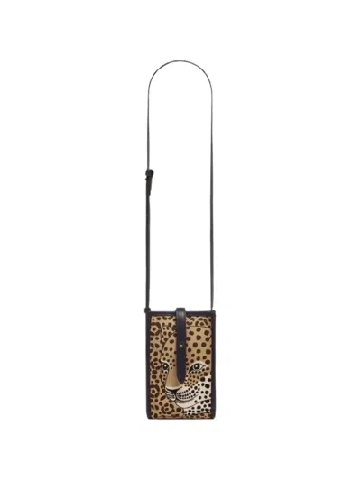 Inoui Editions Caprice Felis Leopard-print Cross Body Bag In Animal Print