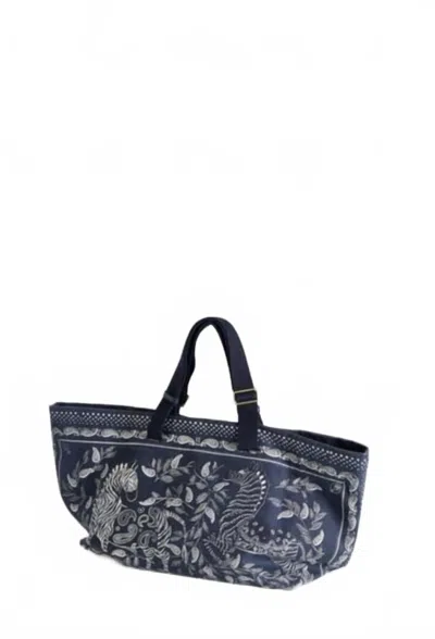 Inoui Editions Carrier Bag In Navy In Blue
