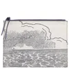 Inoui Editions Cloud Sky Zip Pouch In Blue
