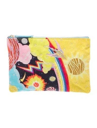 Pre-owned Inoui Editions Clutch In Yellow