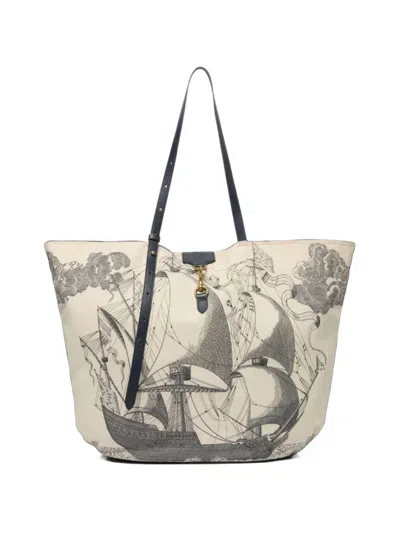 Inoui Editions Des Rives Et Des Reves Tote Bag In Gray