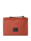 Inoui Editions Embroidered Clutch Bag In Orange