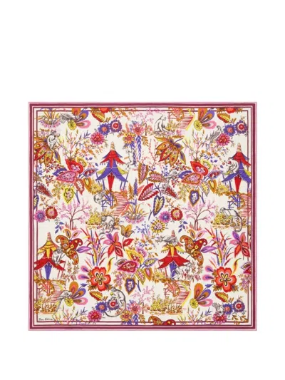 Inoui Editions Floral-print Square Scarf In Multi