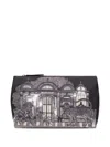 Inoui Editions Graphic-print Clutch Bag In Gray