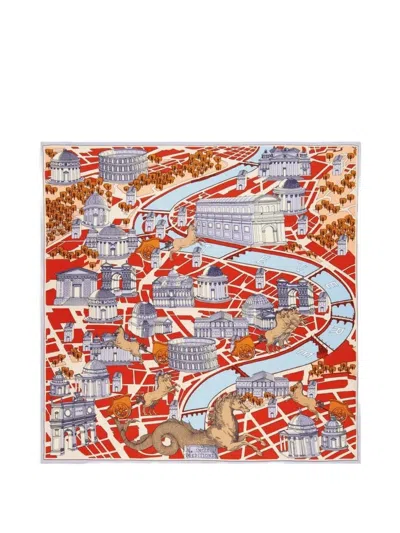 Inoui Editions Graphic-print Square Scarf In Multi