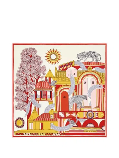 Inoui Editions Graphic-print Square Scarf In Multi