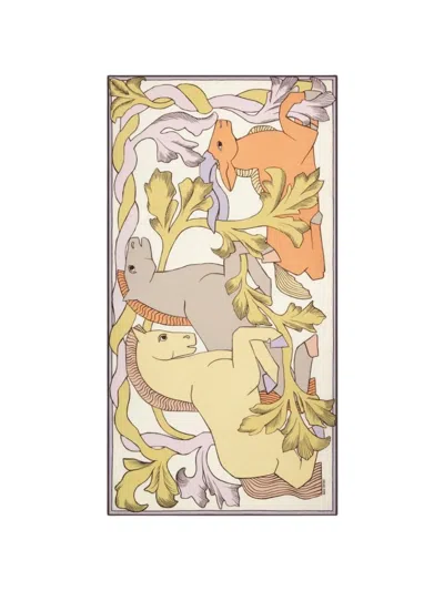 Inoui Editions Horse-print Scarf In Multi