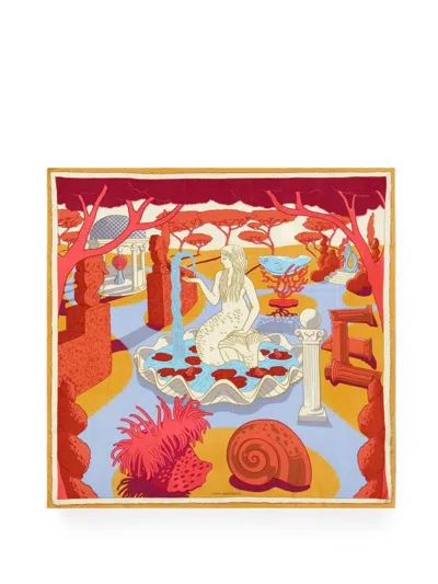 Inoui Editions Inoui Square Scarf In Red