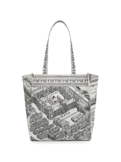 Inoui Editions Louvre Graphic-print Tote Bag In White