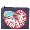 Inoui Editions Nautilus Print Pouch In Blue