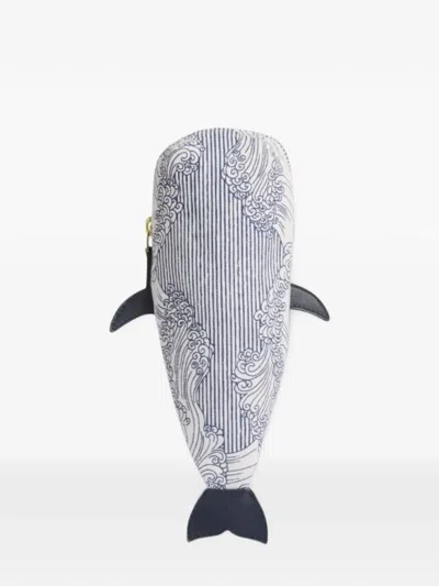 Inoui Editions Poseidon Whale Clutch In Blue