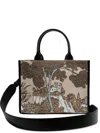 Inoui Editions Printed Tote Bag In Brown