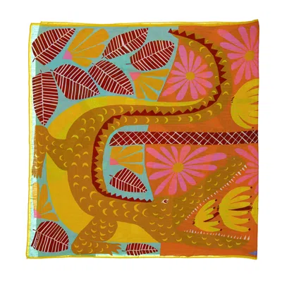 Inoui Editions Square Mangrove Scarf In Multi