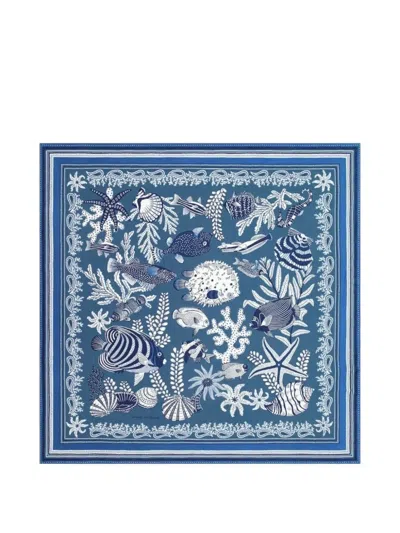 Inoui Editions Square Scarf In Blue