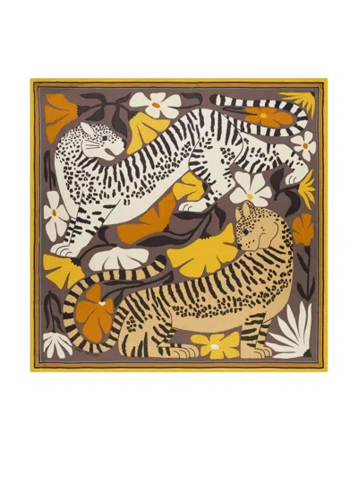 Inoui Editions Square Scarf "panteo" In Multi