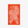 Inoui Editions Toucan Beach Towel  Orange In Orange