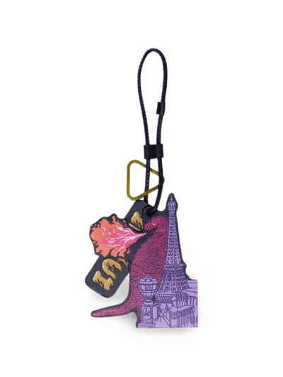 Inoui Editions Vegas Leather Keyring In Transparent