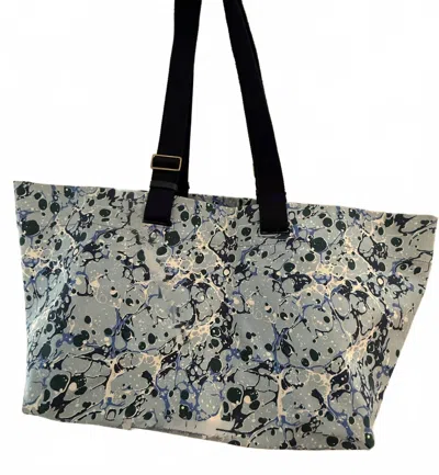 Inoui Editions Women's Carrier Bag In Aquaflora Blue In Multi