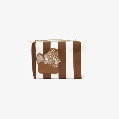Inoui Editions Women's Case Trousse City Tasca Poseidon Bag In Brown/marron