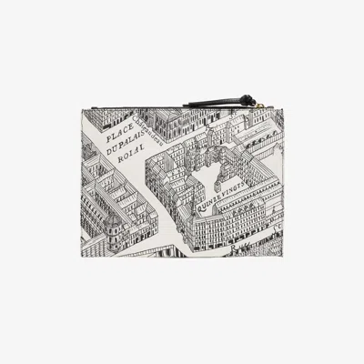 Inoui Editions Women's Louvre Pouchette In Black/ecru In Multi
