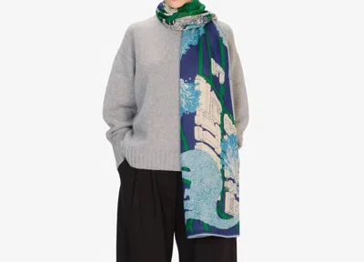 Inoui Editions Women's Vegas 80 Scarf In Blue & Green