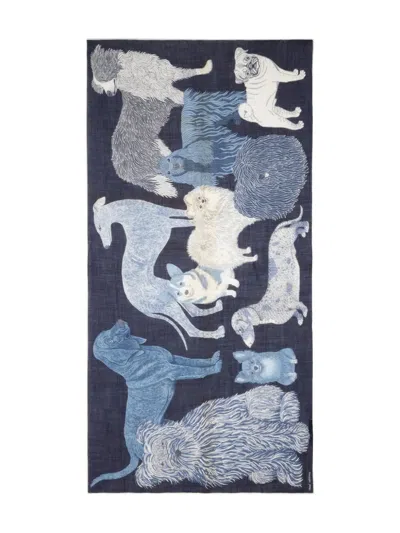 Inouitoosh Wool Scarf In Blue