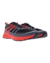 Inov-8 Men's Trailfly Shoes In Black/fiery Red/dark Grey In Multi