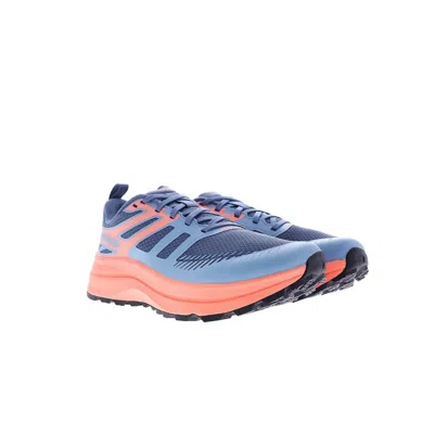 Inov-8 Women's Trailfly Max Shoe In Blue Grey/coral/light Grey In Multi